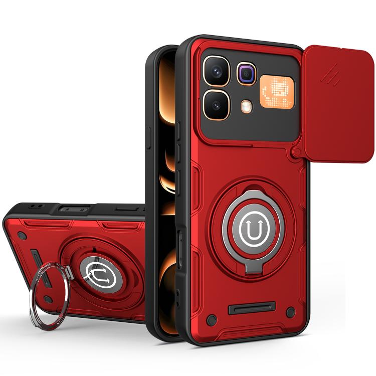 Sliding Camshield Holder Magnetic Phone Case, For Tecno Spark Go 3 / Pop 20 4G, For Tecno Camon 50 Pro 4G / 50 Ultra 5G, For Tecno Spark 40C, For Tecno Spark Go 2 4G / Pop 10, For Tecno Spark 40 Pro+ 4G, For Tecno Spark 40 Pro 4G, For Tecno Spark 40 4G...