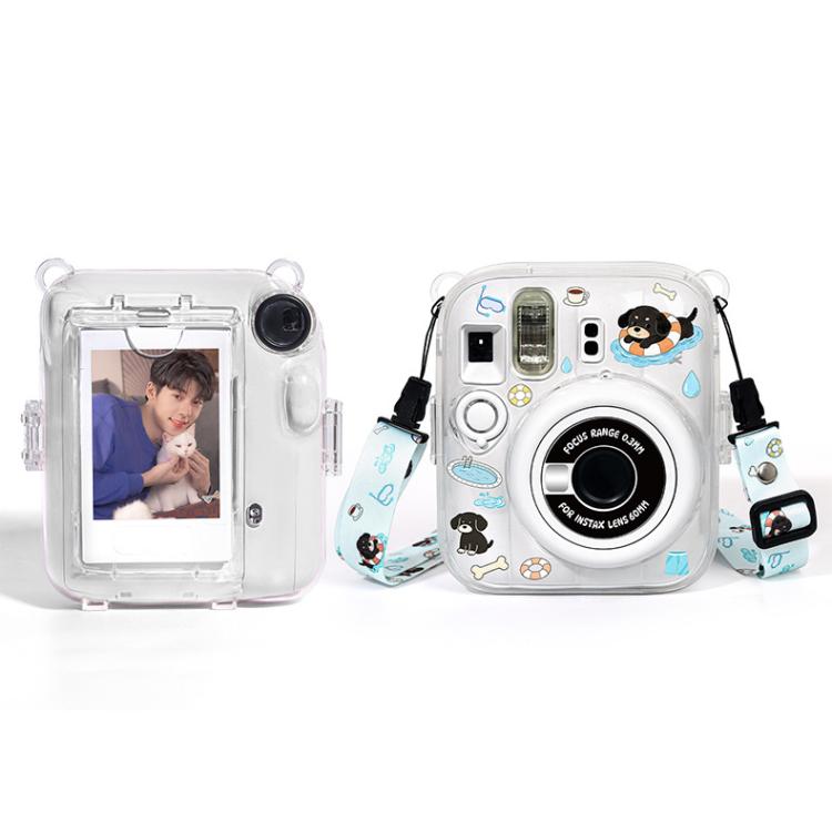 Kit d'autocollants DIY pour sac photo Crystal Shell avec bandoulière, pour FUJIFILM instax mini 13