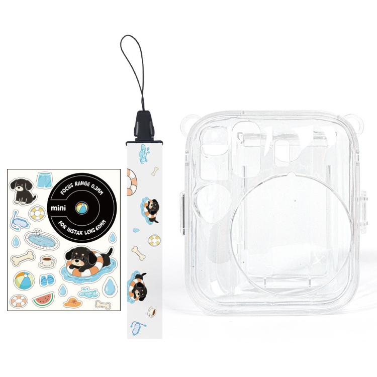 Kit d'autocollants DIY pour sac photo Crystal Shell avec bandoulière, pour FUJIFILM instax mini 13
