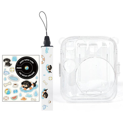 Kit d'autocollants DIY pour sac photo Crystal Shell avec bandoulière, pour FUJIFILM instax mini 13