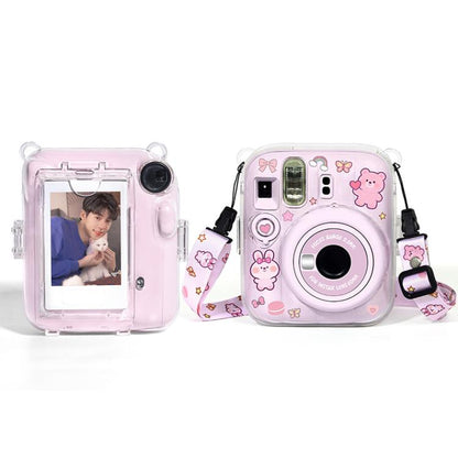 Kit d'autocollants DIY pour sac photo Crystal Shell avec bandoulière, pour FUJIFILM instax mini 13