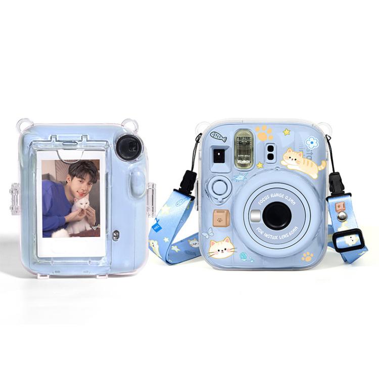 Kit d'autocollants DIY pour sac photo Crystal Shell avec bandoulière, pour FUJIFILM instax mini 13