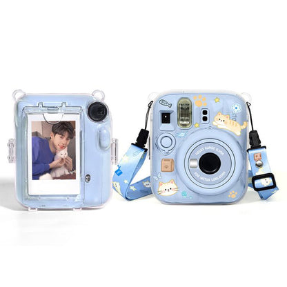 Kit d'autocollants DIY pour sac photo Crystal Shell avec bandoulière, pour FUJIFILM instax mini 13