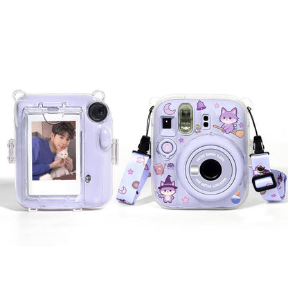 Kit d'autocollants DIY pour sac photo Crystal Shell avec bandoulière, pour FUJIFILM instax mini 13