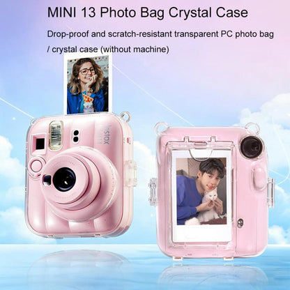 Kit d'autocollants DIY pour sac photo Crystal Shell avec bandoulière, pour FUJIFILM instax mini 13