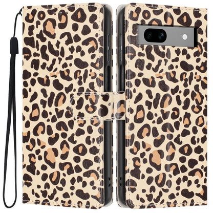 Colorful Painting Vegan Leather Phone Case with Lanyard, For Google Pixel 8, For Google Pixel 7a, For Google Pixel 7 Pro 5G