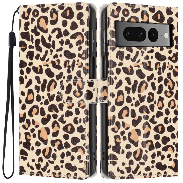 Colorful Painting Vegan Leather Phone Case with Lanyard, For Google Pixel 8, For Google Pixel 7a, For Google Pixel 7 Pro 5G
