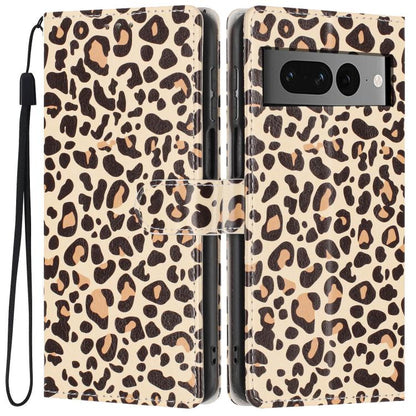 Colorful Painting Vegan Leather Phone Case with Lanyard, For Google Pixel 8, For Google Pixel 7a, For Google Pixel 7 Pro 5G
