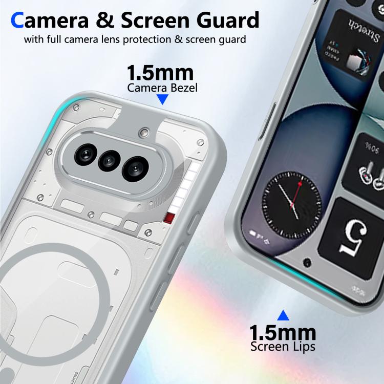 Matte PC Skin-feel Magnetic Shockproof Phone Case, For Nothing Phone 4a, For Nothing Phone 4a Pro, For Nothing Phone 3a Lite, For Nothing Phone 3, For Nothing CMF Phone 2 Pro, For Nothing Phone 3a, For Nothing Phone 3a Pro, For Nothing Phone 2a / 2a Pl...