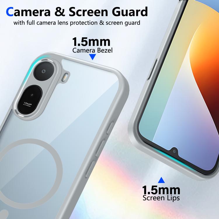 Matte PC Skin-feel Magnetic Shockproof Phone Case, For Redmi A7 Pro / Poco C85x, For Redmi 15a 5G, For Redmi Turbo 5 5G / Poco X8 Pro 5G, For Redmi Note 15 Pro+ 5G Global 163.3mm, For Redmi Note 15 / Poco M8, For Redmi Note 15 Pro 4G Global 163.2mm    ...