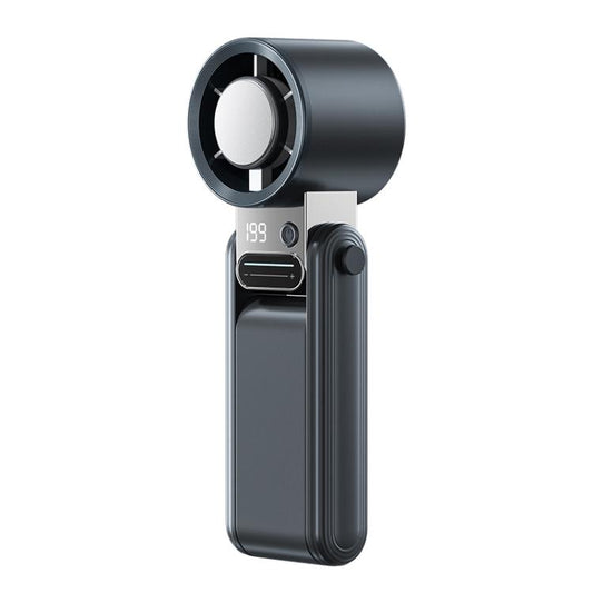 Ventilateur portable mini pliable en trois parties Y38 avec affichage numérique intelligent à 199 niveaux et réglage coulissant