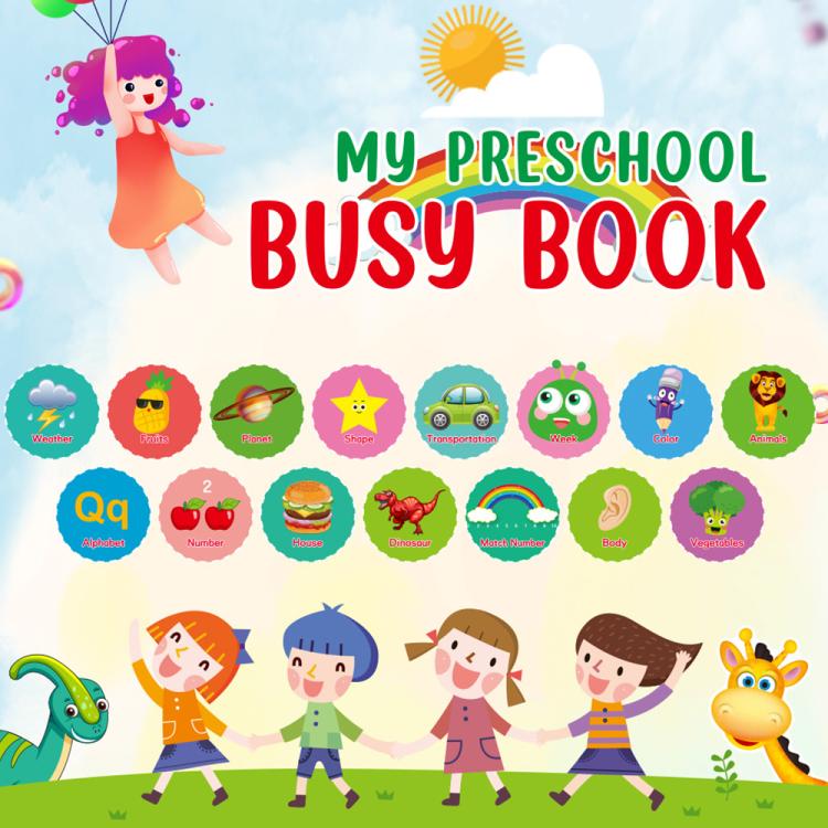 Montessori Kids Early Education Busy Book Toy