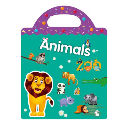 Children Early Education DIY Waterproof Reusable Stickers, Animals T01, Traffic T02, Dinosaur T03, Space T04, Body T05, Ocean T06, Princess T07, Insect T08, Farm T09, Four Seasons T10, Easter T13, Halloween Pumpkin Scarecrow T14, Christmas T15         ...