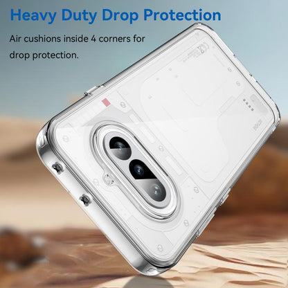 WANLONFENG Electroplated Buttons TPU Acrylic Phone Case with Screen Protector, For Nothing Phone 4a, For Nothing Phone 3a