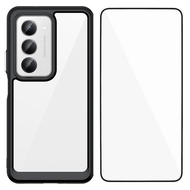 WANLONFENG Electroplated Buttons TPU Acrylic Phone Case with Screen Protector, For Redmi K90 Pro Max / Poco F8 Ultra, For Redmi K90 / Poco F8 Pro, For Redmi 15 5G / 4G EU 171mm, For Redmi 15C 5G / 4G EU 173mm, For Redmi 15 5G Global 169.5mm            ...