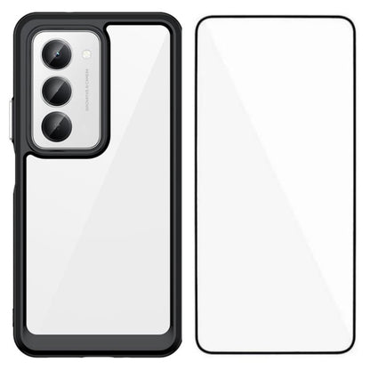 WANLONFENG Electroplated Buttons TPU Acrylic Phone Case with Screen Protector, For Redmi K90 Pro Max / Poco F8 Ultra, For Redmi K90 / Poco F8 Pro, For Redmi 15 5G / 4G EU 171mm, For Redmi 15C 5G / 4G EU 173mm, For Redmi 15 5G Global 169.5mm            ...