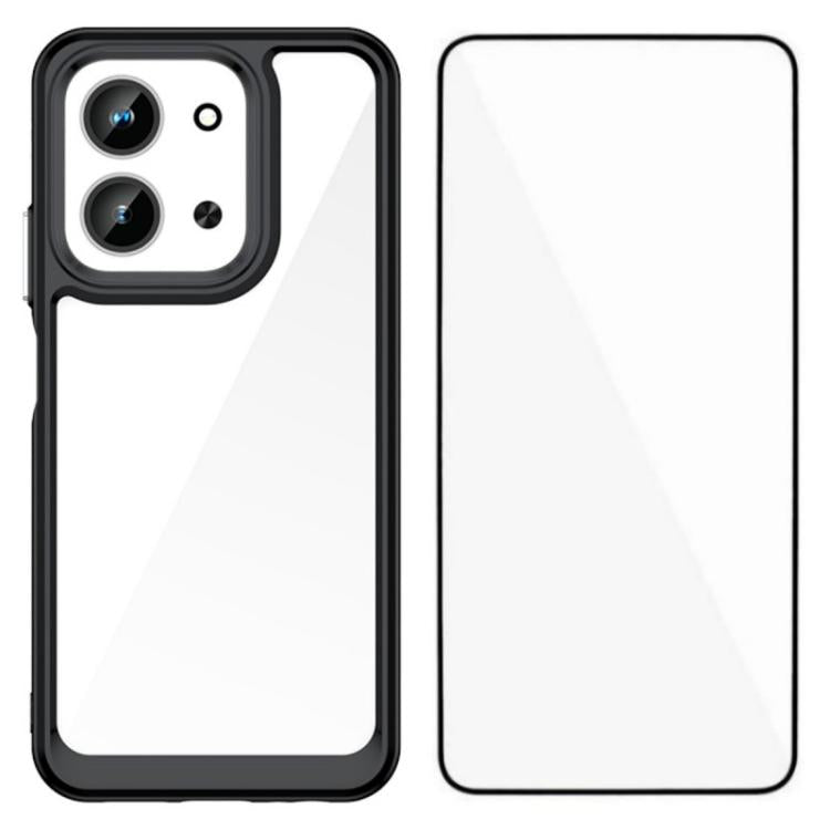 WANLONFENG Electroplated Buttons TPU Acrylic Phone Case with Screen Protector, For Redmi K90 Pro Max / Poco F8 Ultra, For Redmi K90 / Poco F8 Pro, For Redmi 15 5G / 4G EU 171mm, For Redmi 15C 5G / 4G EU 173mm, For Redmi 15 5G Global 169.5mm            ...