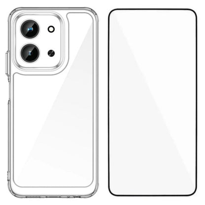 WANLONFENG Electroplated Buttons TPU Acrylic Phone Case with Screen Protector, For Redmi K90 Pro Max / Poco F8 Ultra, For Redmi K90 / Poco F8 Pro, For Redmi 15 5G / 4G EU 171mm, For Redmi 15C 5G / 4G EU 173mm, For Redmi 15 5G Global 169.5mm            ...