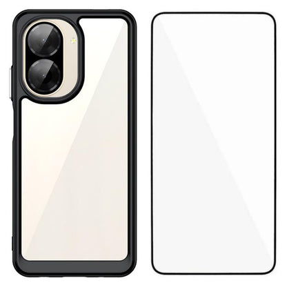 WANLONFENG Electroplated Buttons TPU Acrylic Phone Case with Screen Protector, For Redmi K90 Pro Max / Poco F8 Ultra, For Redmi K90 / Poco F8 Pro, For Redmi 15 5G / 4G EU 171mm, For Redmi 15C 5G / 4G EU 173mm, For Redmi 15 5G Global 169.5mm            ...