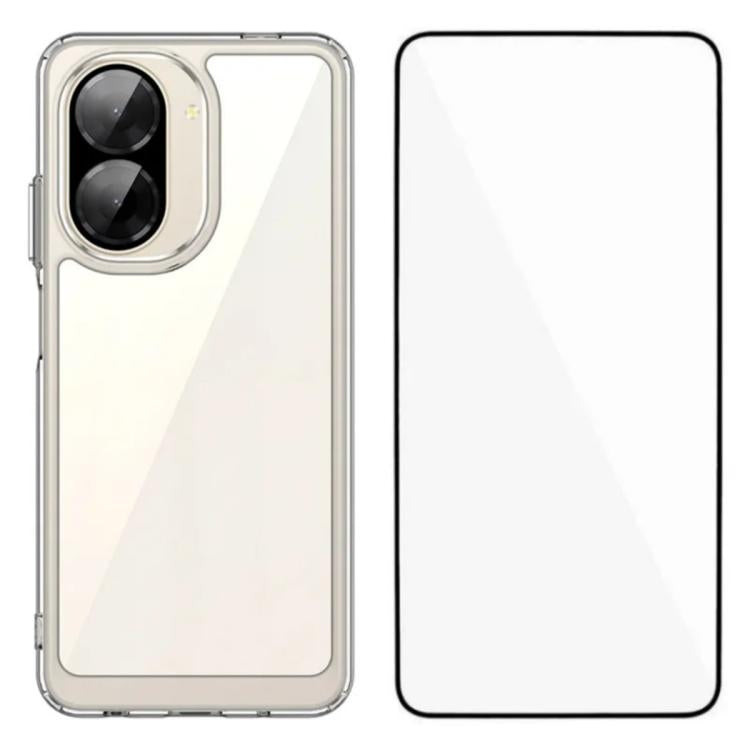 WANLONFENG Electroplated Buttons TPU Acrylic Phone Case with Screen Protector, For Redmi K90 Pro Max / Poco F8 Ultra, For Redmi K90 / Poco F8 Pro, For Redmi 15 5G / 4G EU 171mm, For Redmi 15C 5G / 4G EU 173mm, For Redmi 15 5G Global 169.5mm            ...