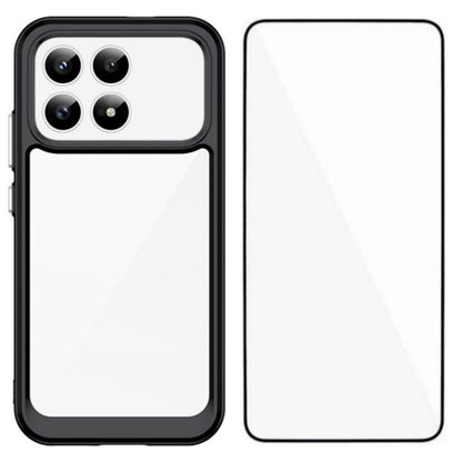 WANLONFENG Electroplated Buttons TPU Acrylic Phone Case with Screen Protector, For Redmi K90 Pro Max / Poco F8 Ultra, For Redmi K90 / Poco F8 Pro, For Redmi 15 5G / 4G EU 171mm, For Redmi 15C 5G / 4G EU 173mm, For Redmi 15 5G Global 169.5mm            ...