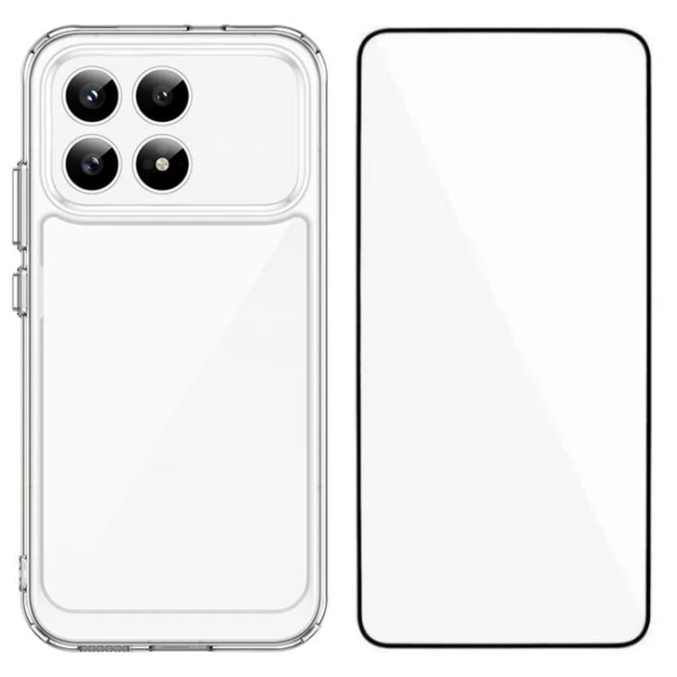 WANLONFENG Electroplated Buttons TPU Acrylic Phone Case with Screen Protector, For Redmi K90 Pro Max / Poco F8 Ultra, For Redmi K90 / Poco F8 Pro, For Redmi 15 5G / 4G EU 171mm, For Redmi 15C 5G / 4G EU 173mm, For Redmi 15 5G Global 169.5mm            ...