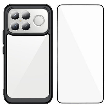 WANLONFENG Electroplated Buttons TPU Acrylic Phone Case with Screen Protector, For Redmi K90 Pro Max / Poco F8 Ultra, For Redmi K90 / Poco F8 Pro, For Redmi 15 5G / 4G EU 171mm, For Redmi 15C 5G / 4G EU 173mm, For Redmi 15 5G Global 169.5mm            ...