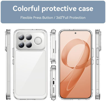 WANLONFENG Electroplated Buttons TPU Acrylic Phone Case with Screen Protector, For Redmi K90 Pro Max / Poco F8 Ultra, For Redmi K90 / Poco F8 Pro, For Redmi 15 5G / 4G EU 171mm, For Redmi 15C 5G / 4G EU 173mm, For Redmi 15 5G Global 169.5mm            ...