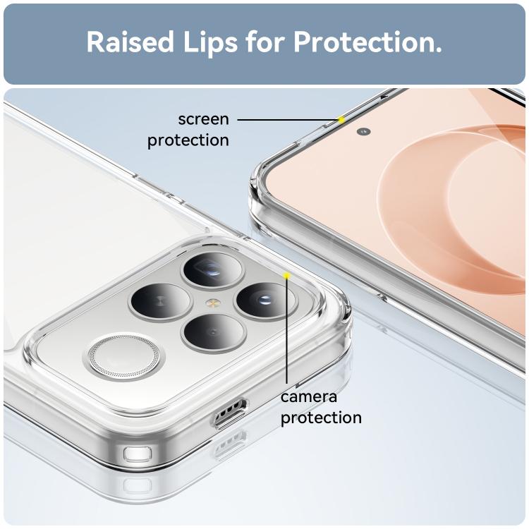 WANLONFENG Electroplated Buttons TPU Acrylic Phone Case with Screen Protector, For Redmi K90 Pro Max / Poco F8 Ultra, For Redmi K90 / Poco F8 Pro, For Redmi 15 5G / 4G EU 171mm, For Redmi 15C 5G / 4G EU 173mm, For Redmi 15 5G Global 169.5mm            ...