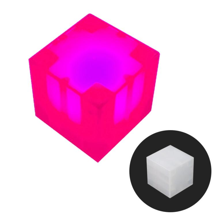 Blocs de construction magnétiques cube 2,5 cm Veilleuses LED décoratives