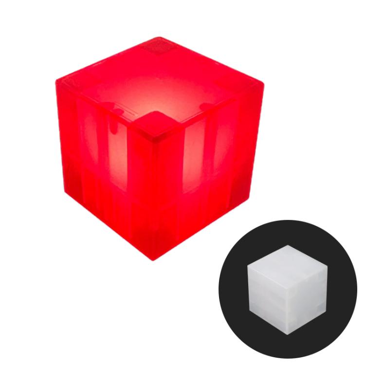Blocs de construction magnétiques cube 2,5 cm Veilleuses LED décoratives