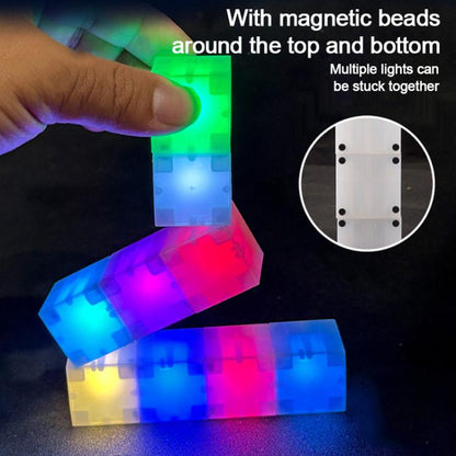 Blocs de construction magnétiques cube 2,5 cm Veilleuses LED décoratives