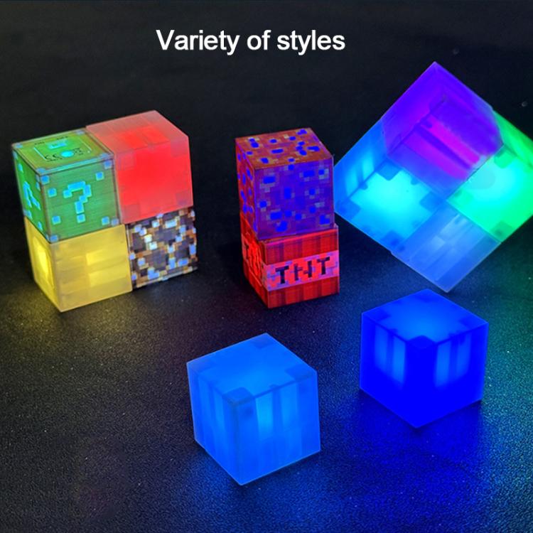 Blocs de construction magnétiques cube 2,5 cm Veilleuses LED décoratives