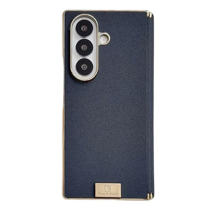 Electroplate Dual Axis Supercar Design PU Phone Case, For Galaxy Z Fold8 Ultra 5G, For Galaxy Z Fold7, For Galaxy Z Fold6, For Galaxy Z Fold5