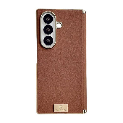 Electroplate Dual Axis Supercar Design PU Phone Case, For Galaxy Z Fold8 Ultra 5G, For Galaxy Z Fold7, For Galaxy Z Fold6, For Galaxy Z Fold5