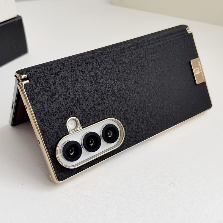 Electroplate Dual Axis Supercar Design PU Phone Case, For Galaxy Z Fold8 Ultra 5G, For Galaxy Z Fold7, For Galaxy Z Fold6, For Galaxy Z Fold5