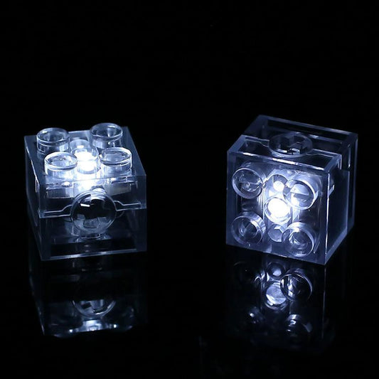 Jeu lumineux LED à construire soi-même avec des blocs de construction 2x2