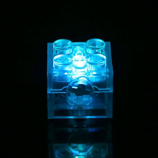 Jeu lumineux LED à construire soi-même avec des blocs de construction 2x2