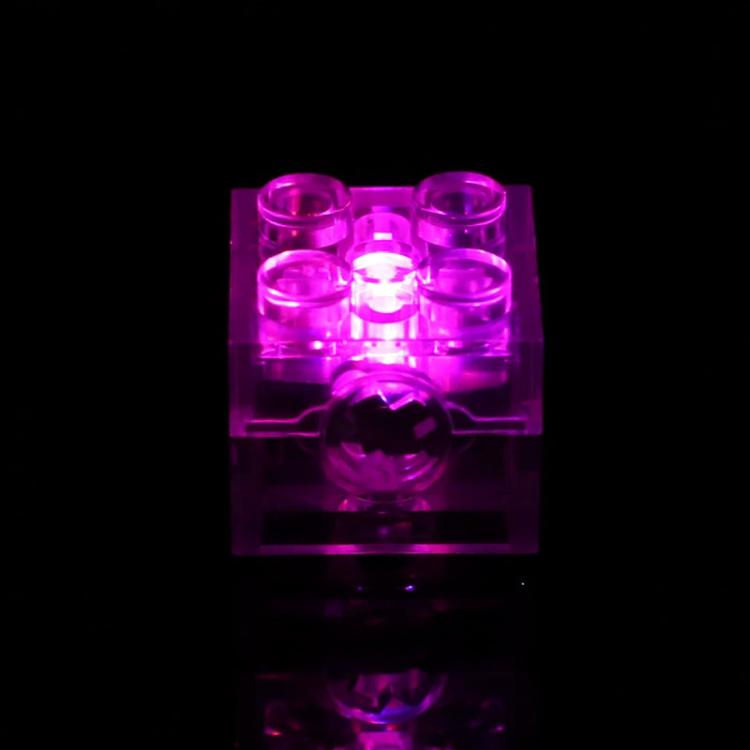 Blocs de construction DIY lumineux 2x2 avec LED