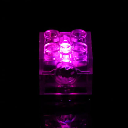 Blocs de construction DIY lumineux 2x2 avec LED