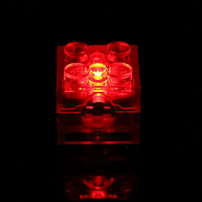 Blocs de construction DIY lumineux 2x2 avec LED