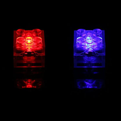 Blocs de construction DIY lumineux 2x2 avec LED