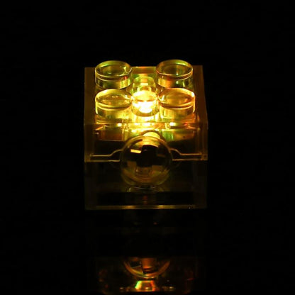 Blocs de construction DIY lumineux 2x2 avec LED