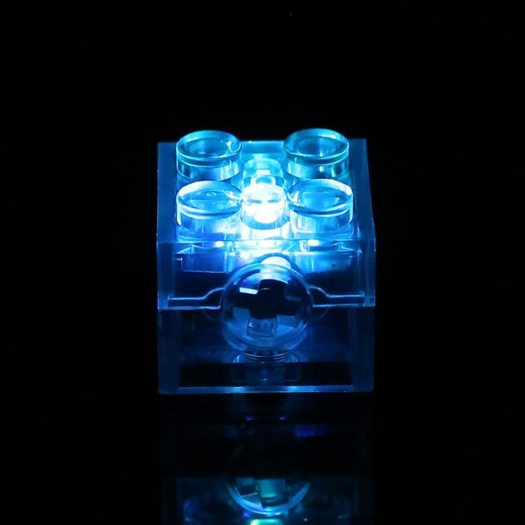 Blocs de construction DIY lumineux 2x2 avec LED