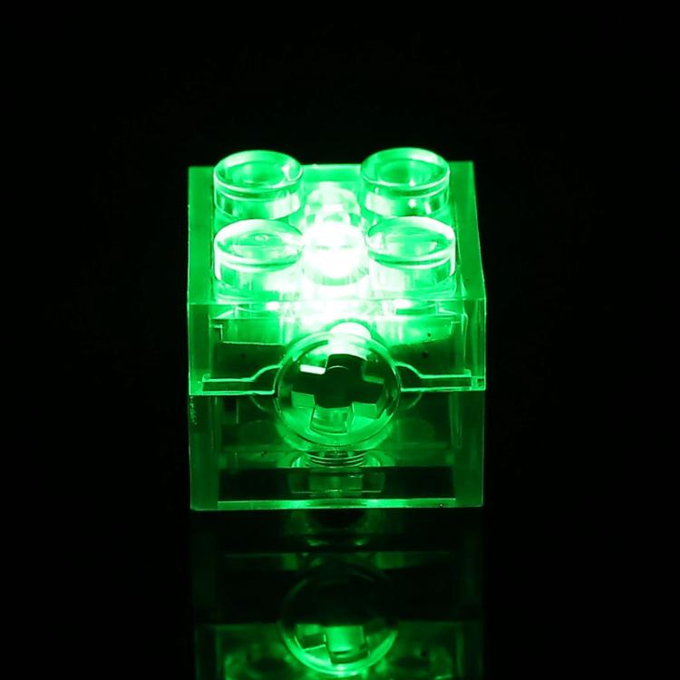 Blocs de construction DIY lumineux 2x2 avec LED