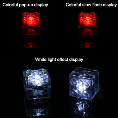 Blocs de construction DIY lumineux 2x2 avec LED