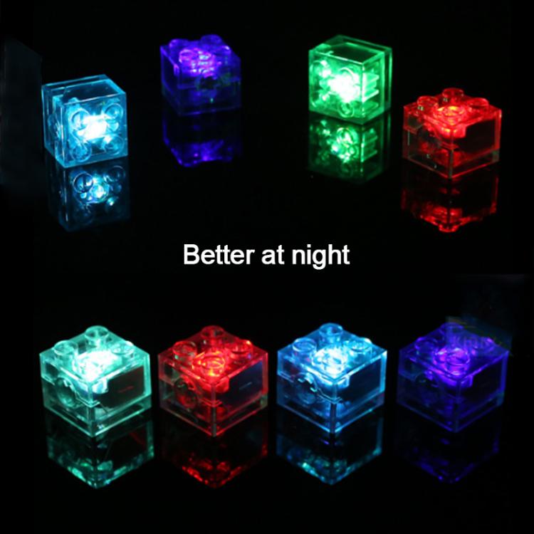 Blocs de construction DIY lumineux 2x2 avec LED
