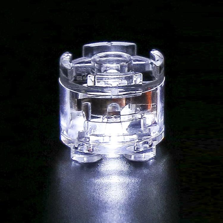 Accessoires de lumière LED pour blocs de construction ronds 2x2, jouet éducatif DIY