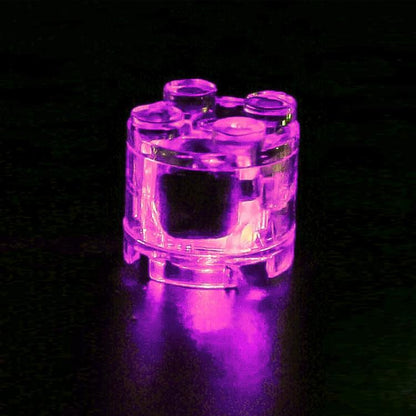 Accessoires de lumière LED pour blocs de construction ronds 2x2, jouet éducatif DIY