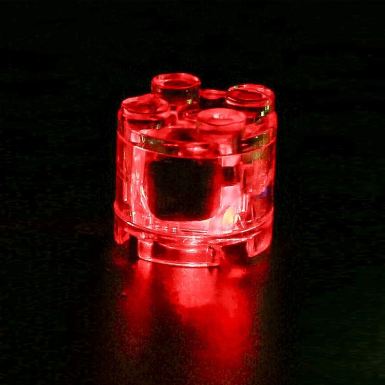 Accessoires de lumière LED pour blocs de construction ronds 2x2, jouet éducatif DIY